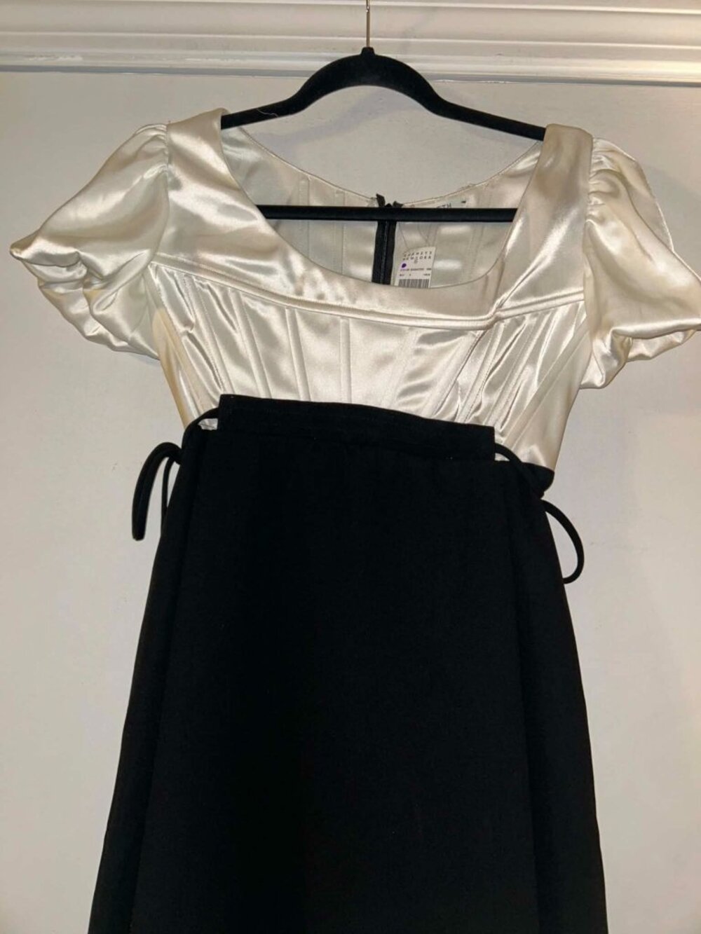 NWT $995 Hiraeth Camille Dress Black White Size 4 - Picture 4 of 7